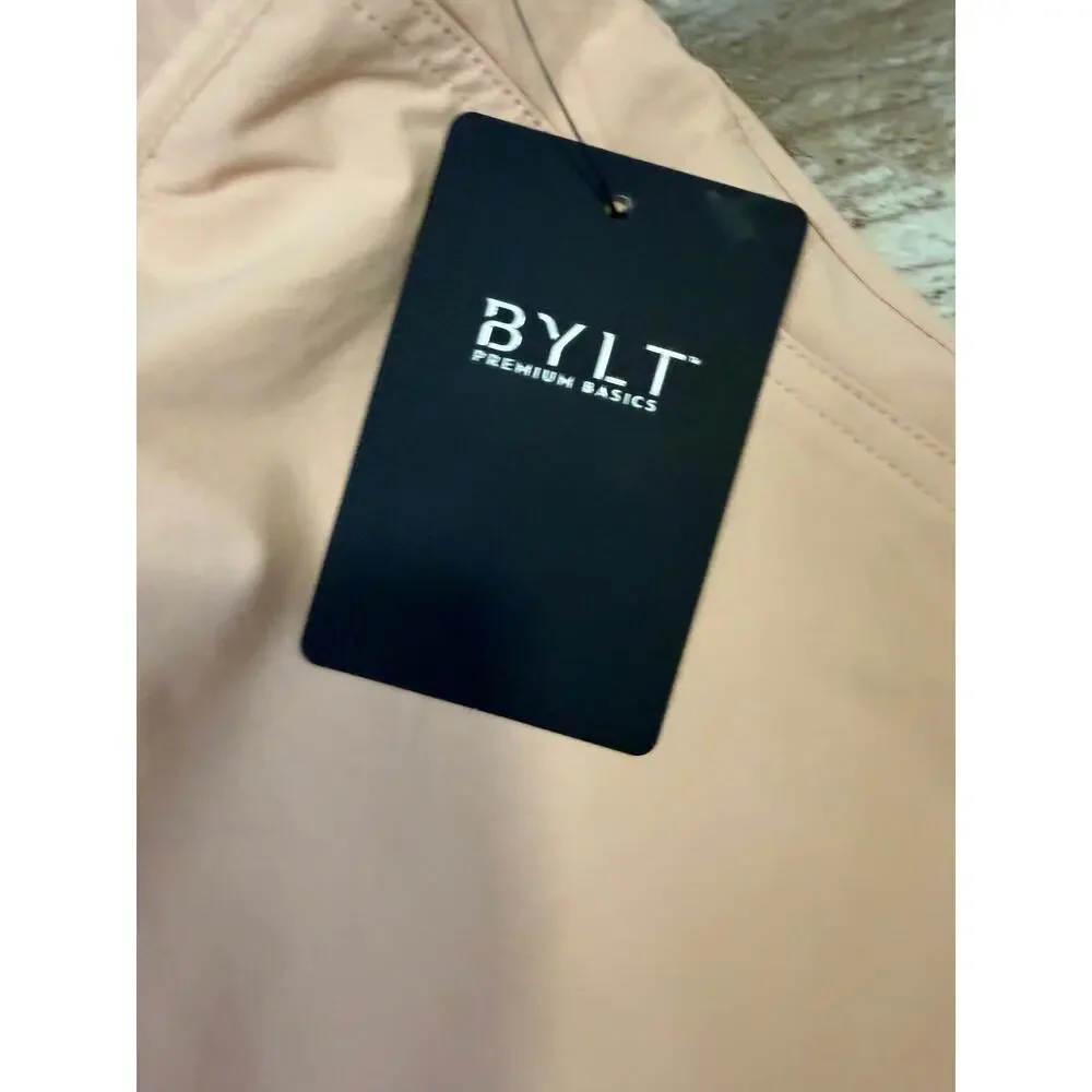 BYLT Premium Basics shorts drawstring Light Mauve NWT Sz 2XL workout run lift